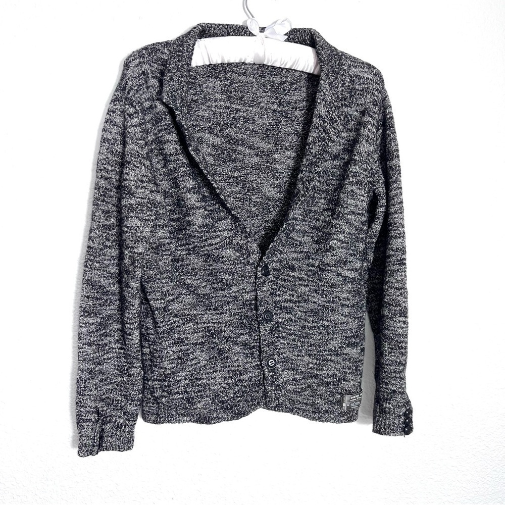 Vintage Diesel Marled Knit‎ Cardigan Wool and Linen Blend Size Small